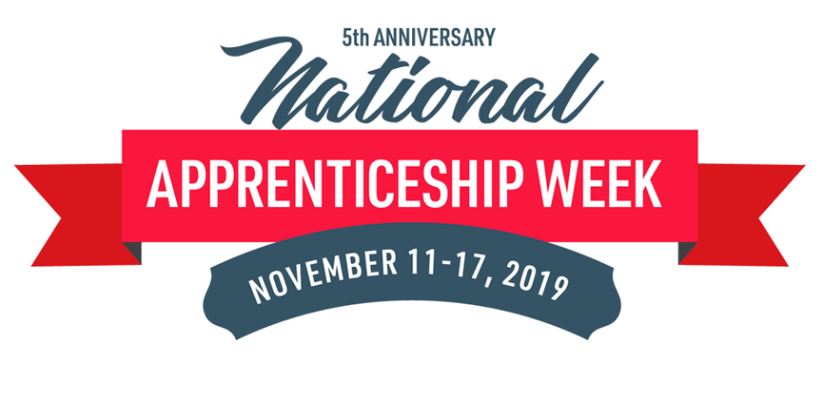 Image of logo for National Apprenticeship Week - November 11 - 17, 2019