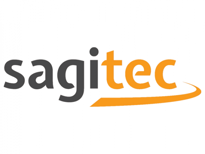 Logo for Sagitec. 