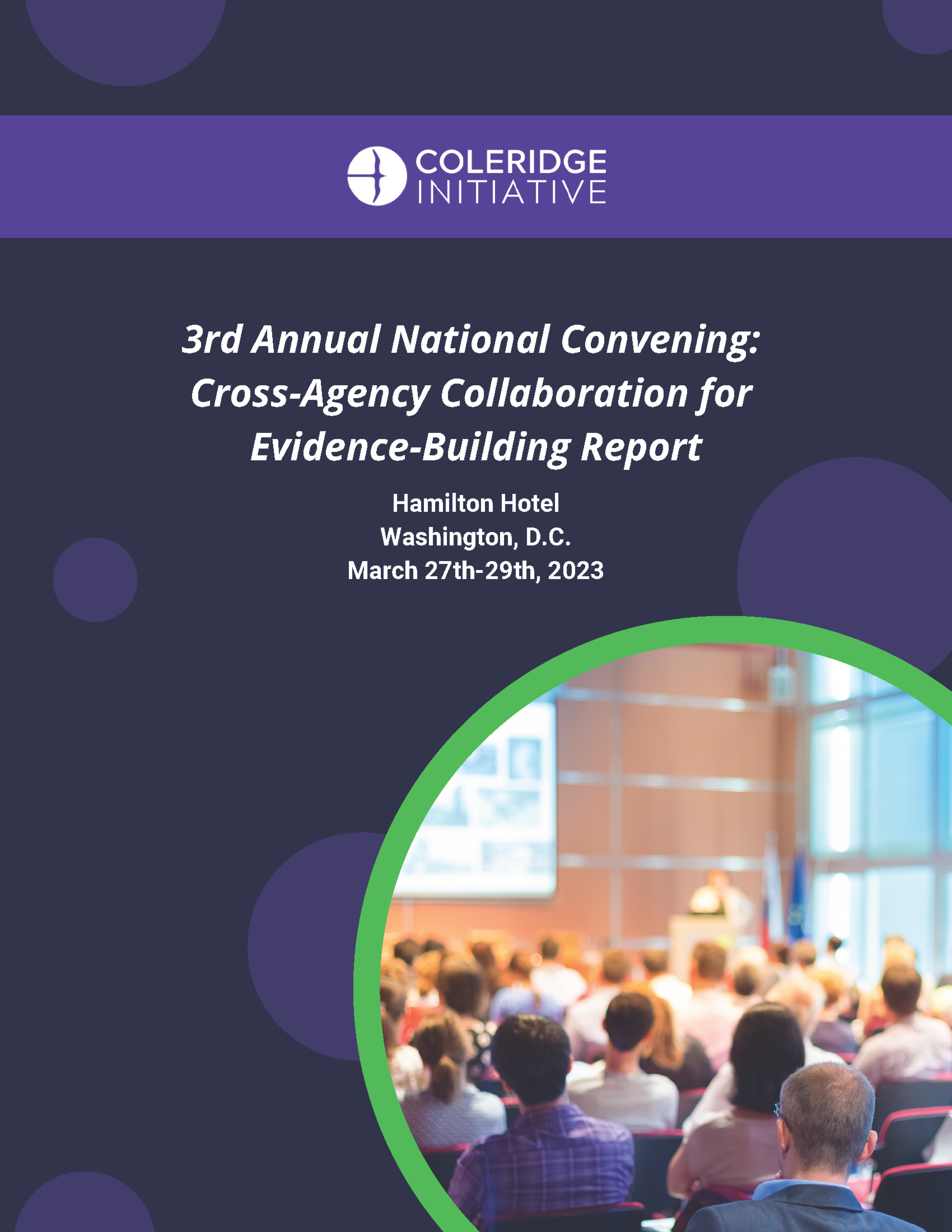 3rd Annual National Convening Report Cover Image