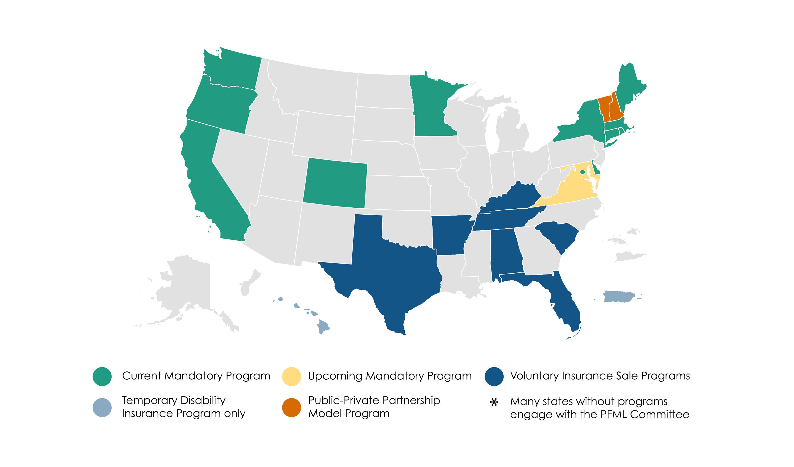 Paid Family Medical Leave programs in the United States