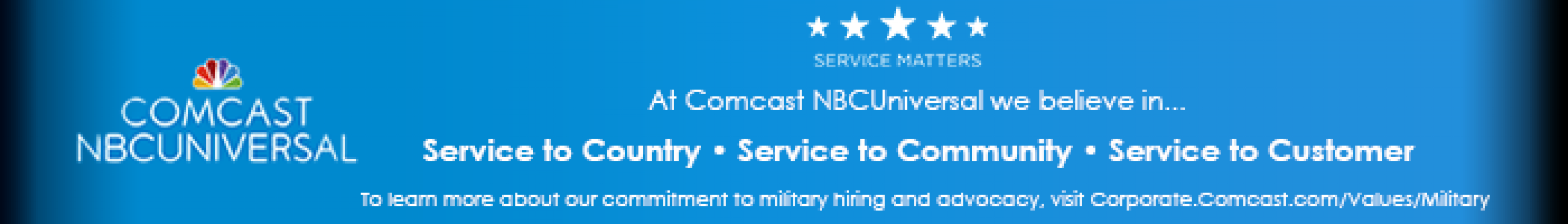 Comcast NBCUniversal Sponsor Ad 2020 Vets Conf