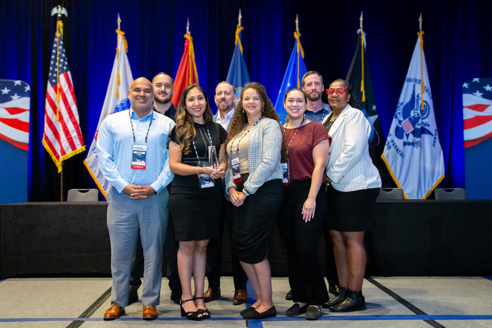 CareerSource Palm Beach County representatives accepting the 2026 Mark Sanders Award