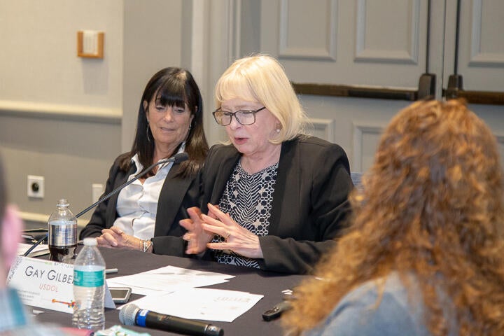 Gay Gilbert speaks at UI IB Subcommittee Meeting