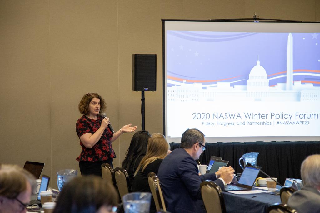 Pam Gerassimides, Assistant Executive Director & Workforce ITSC Director, NASWA, provides a Workforce ITSC update to the NASWA Board of Directors'