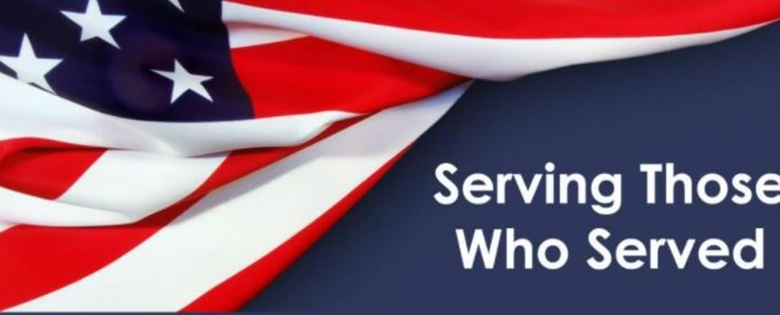 Flag theme for Veterans Conference